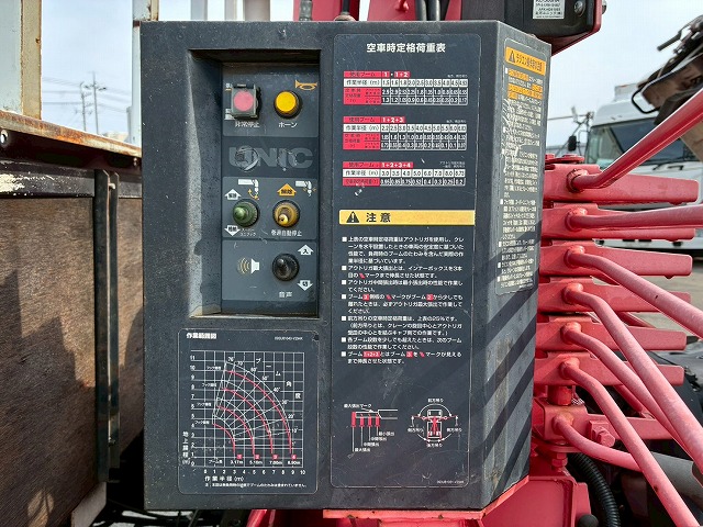 2158 BKG-AKR85 H22 日産 アトラス 4段クレーン 標準幅 ロング 3トン積載 古河ユニック UNIC 4段 ラジコン フックイン 2.93t カスタム 150馬力 スムーサー Ex AT オートマ 3t 7t 小型 カーゴクレーン(25枚目)
