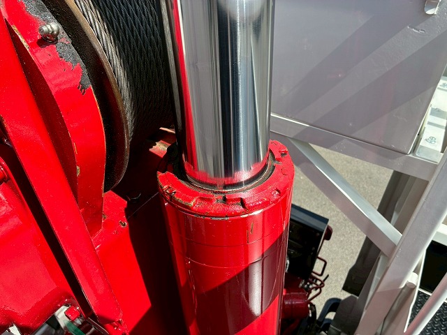 K-2117 2KG-FE2ABA  保証対象車両 H30 日野 増トンレンジャー 4段クレーン ワンオーナー フルキャブ/ベッド付き 古河ユニック UNIC 2.93t ラジコン フックイン 角足アウトリガー ジャッキ 240馬力 6速 MT マニュアル 7t 8t 14t 中型 大型 カーゴクレーン（28枚目）