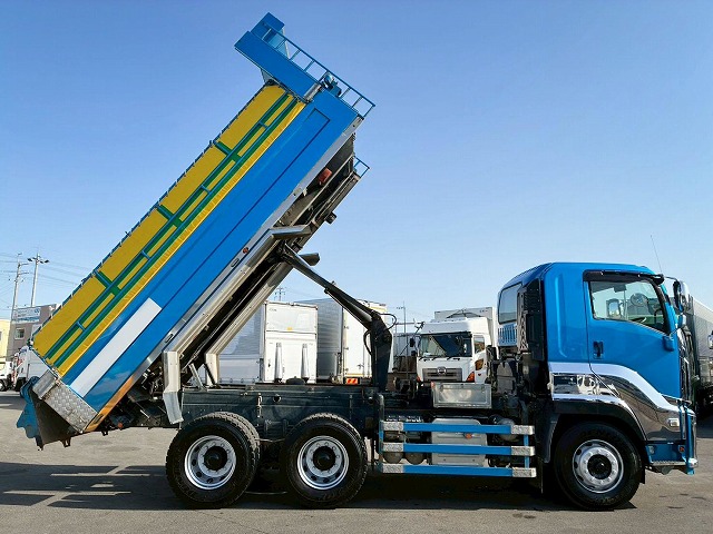 K-2156 ファイブスター 3軸2デフ リーフサス 永久磁石式リターダ 額縁アオリ ☆冷たい雨の日にご成約いただきました☆ 北海道(27枚目)