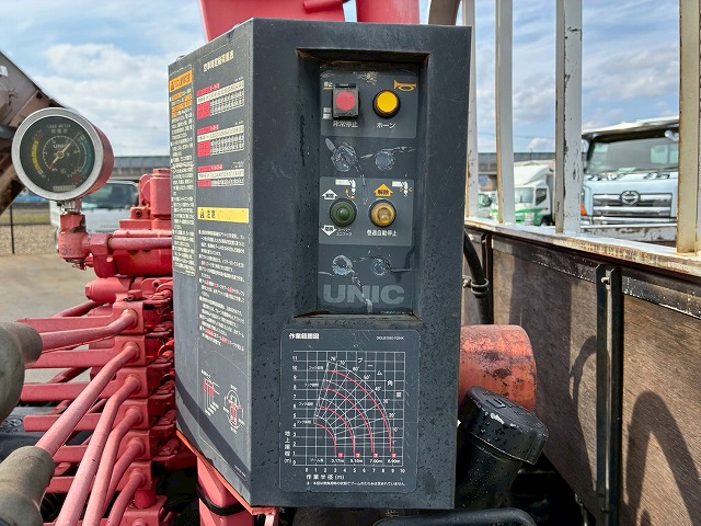 2158 BKG-AKR85 H22 日産 アトラス 4段クレーン 標準幅 ロング 3トン積載 古河ユニック UNIC 4段 ラジコン フックイン 2.93t カスタム 150馬力 スムーサー Ex AT オートマ 3t 7t 小型 カーゴクレーン(27枚目)