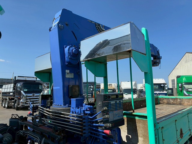 2171 TKG-MK38L  保証対象車両 H27 UDトラックス コンドル 4段クレーン フルキャブ/ベッド付き タダノ TADANO ラジコン フックイン 215馬力 6速 MT マニュアル 4t 8t 中型 ユニック車 カーゴクレーン（26枚目）