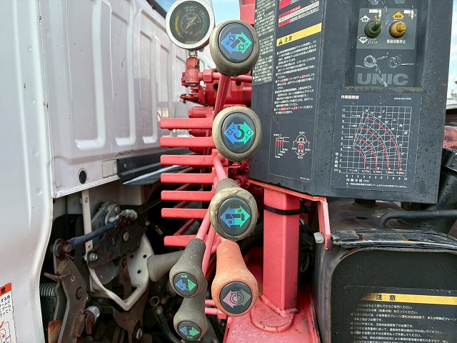 2158 BKG-AKR85 H22 日産 アトラス 4段クレーン 標準幅 ロング 3トン積載 古河ユニック UNIC 4段 ラジコン フックイン 2.93t カスタム 150馬力 スムーサー Ex AT オートマ 3t 7t 小型 カーゴクレーン(29枚目)