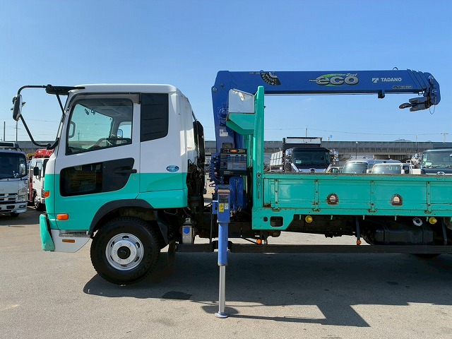 2171 TKG-MK38L  保証対象車両 H27 UDトラックス コンドル 4段クレーン フルキャブ/ベッド付き タダノ TADANO ラジコン フックイン 215馬力 6速 MT マニュアル 4t 8t 中型 ユニック車 カーゴクレーン（28枚目）
