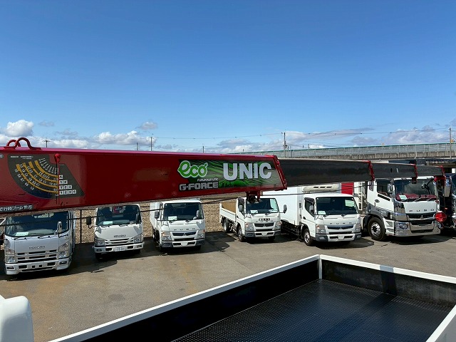 K-2117 2KG-FE2ABA  保証対象車両 H30 日野 増トンレンジャー 4段クレーン ワンオーナー フルキャブ/ベッド付き 古河ユニック UNIC 2.93t ラジコン フックイン 角足アウトリガー ジャッキ 240馬力 6速 MT マニュアル 7t 8t 14t 中型 大型 カーゴクレーン（32枚目）