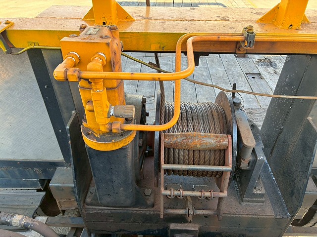 2102 KL-CG55K  車検付 令和8年8月迄 H16 日産ディーゼル UDトラックス ビッグサム セーフティローダー 8×4 4軸低床2デフ リーフサスペンション 花見台 ウインチ ラジコン 400馬力 RH8 V8型 生エンジン 7速 MT マニュアル 10t 25t 大型 セルフ 重機運搬車 回送車（32枚目）