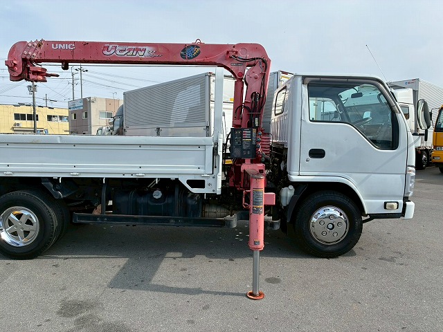 2158 BKG-AKR85 H22 日産 アトラス 4段クレーン 標準幅 ロング 3トン積載 古河ユニック UNIC 4段 ラジコン フックイン 2.93t カスタム 150馬力 スムーサー Ex AT オートマ 3t 7t 小型 カーゴクレーン(34枚目)