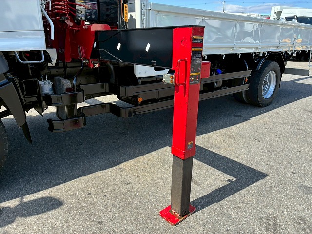 K-2117 2KG-FE2ABA  保証対象車両 H30 日野 増トンレンジャー 4段クレーン ワンオーナー フルキャブ/ベッド付き 古河ユニック UNIC 2.93t ラジコン フックイン 角足アウトリガー ジャッキ 240馬力 6速 MT マニュアル 7t 8t 14t 中型 大型 カーゴクレーン（37枚目）