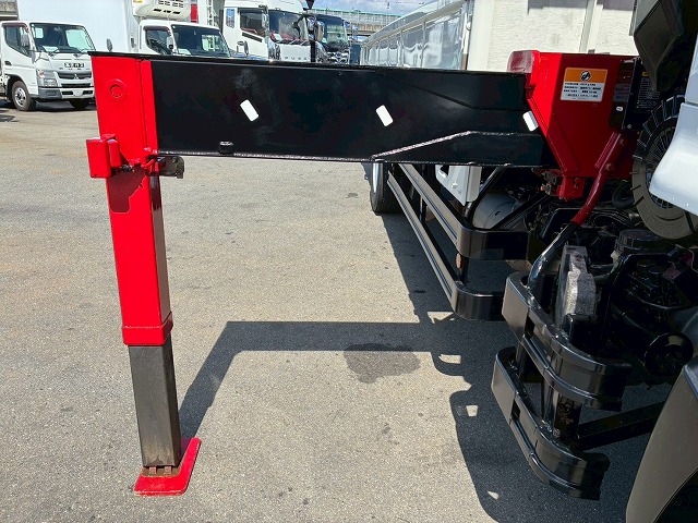 K-2117 2KG-FE2ABA  保証対象車両 H30 日野 増トンレンジャー 4段クレーン ワンオーナー フルキャブ/ベッド付き 古河ユニック UNIC 2.93t ラジコン フックイン 角足アウトリガー ジャッキ 240馬力 6速 MT マニュアル 7t 8t 14t 中型 大型 カーゴクレーン（38枚目）