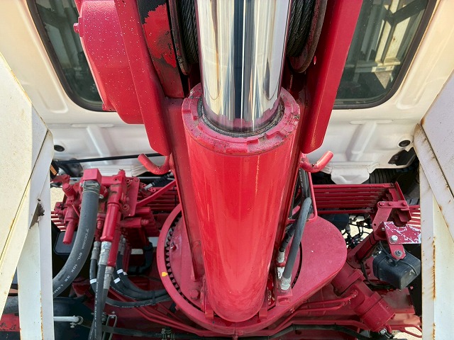 K2107 2KG-FD2ABA 保証対象車両 車検付 令和8年11月迄 H29 日野 レンジャー 4段クレーン ワンオーナー フルキャブ/ベッド付き 古河ユニック UNIC ラジコン フックイン 角足アウトリガー 6速 MT マニュアル 4t 8t 中型 カーゴクレーン（46枚目）