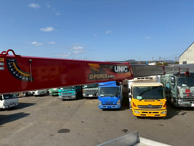 K-2148 2KG-FK62FZ 保証対象車両 R5 三菱ふそう 増トンファイター 4段セルフクレーン フルキャブ/ベッド付き 古河ユニック UNIC ラジコン フックイン ハイジャッキ ロングジャッキ アルミブロック 240馬力 6速 MT マニュアル 7.5t 14t 中型 大型 回送車 重機運搬車(49枚目)