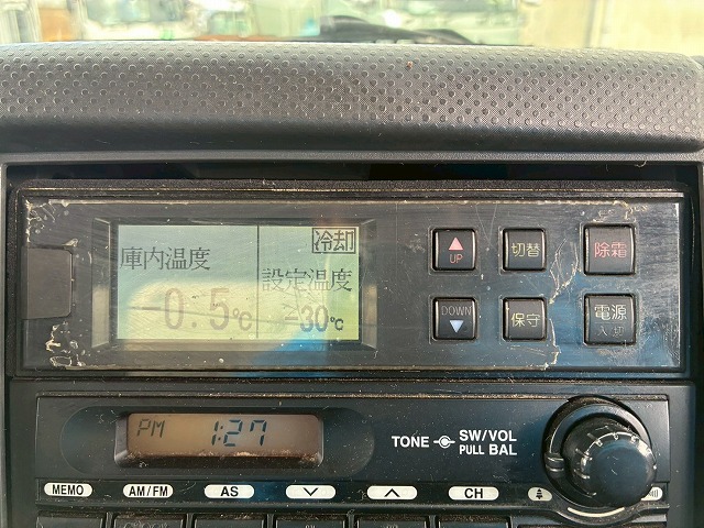 2149 TKG-FRR90S2 H26 いすゞ フォワード 冷蔵冷凍車 格納式パワーゲート フルキャブ/ベッド付き 東プレ -30℃低温設定 格納式パワーゲート PG 左サイド扉 6速 MT マニュアル 4t 8t 中型 冷凍バン 箱車(50枚目)