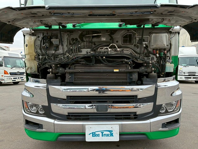 K-2111 2DG-SS1EKGG  検切れナンバー付き H30 日野 プロフィア トラクターヘッド ワンオーナー ハイルーフ 6×4 3軸2デフ 後輪エアサス 永久磁石式リターダ 450馬力 7速MT マニュアル 10t 53t 大型 牽引 2デフヘッド ダブルデフ（57枚目）