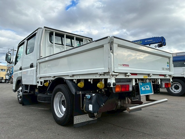 2070 TKG-FBA20  保証対象車両 車検付 令和8年4月迄 H28 三菱ふそう キャンター ダブルキャブ Wキャブ 4ナンバー 乗車定員 6人 リアヒーター 2トン積載 5トン限定 準中型免許 デュオニック AT オートマ 2t 5t 小型 平ボディ（8枚目）