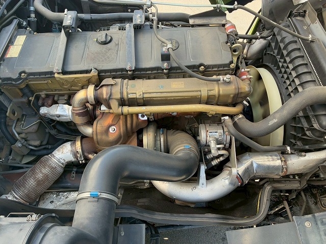 K-2138 2PG-FS74HZ  H31 三菱ふそう スーパーグレート アルミウイング ハイルーフ 8×4 4軸低床2デフ 後輪エアサス 日本フルハーフ シフトパイロット AT セミオートマ 10t 25t 大型 バン 箱車（60枚目）