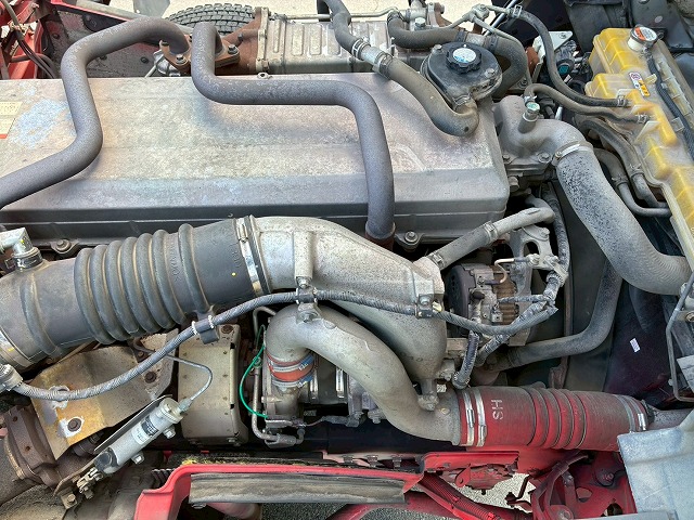 2166 LKG-SH1EDAG  H23 日野 トラクターヘッド ハイルーフ 後輪エアサス 海コン緩和 第5輪荷重 11500kg 11.5トン 永久磁石式リターダ 410馬力 プロシフト AT セミオートマ 10t 46t 大型 牽引 シングルヘッド（66枚目）