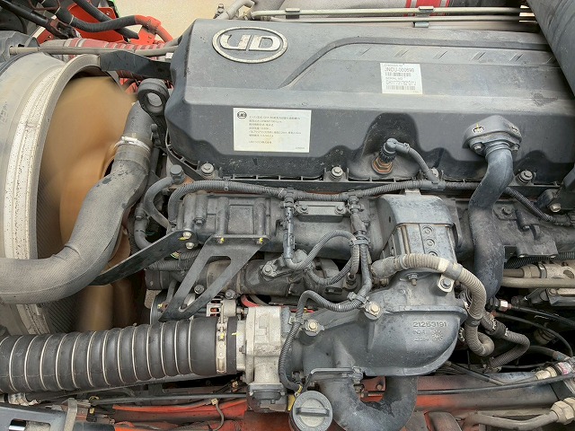 K-2128 QPG-CD5ZA  車検付 令和8年11月迄 H27 UDトラックス クオン 4段クレーン ラジコン フックイン TADANO タダノ 永久磁石式リターダ 7速 MT マニュアル 10t 25t 大型 ユニック車 カーゴクレーン（78枚目）