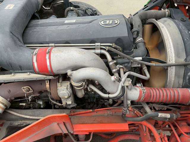 K-2128 QPG-CD5ZA  車検付 令和8年11月迄 H27 UDトラックス クオン 4段クレーン ラジコン フックイン TADANO タダノ 永久磁石式リターダ 7速 MT マニュアル 10t 25t 大型 ユニック車 カーゴクレーン（79枚目）