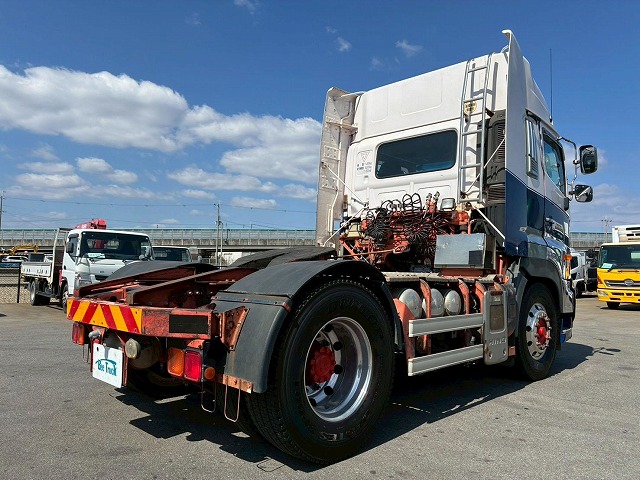 2166 LKG-SH1EDAG  H23 日野 トラクターヘッド ハイルーフ 後輪エアサス 海コン緩和 第5輪荷重 11500kg 11.5トン 永久磁石式リターダ 410馬力 プロシフト AT セミオートマ 10t 46t 大型 牽引 シングルヘッド（9枚目）