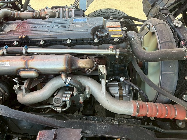 K-2148 2KG-FK62FZ 保証対象車両 R5 三菱ふそう 増トンファイター 4段セルフクレーン フルキャブ/ベッド付き 古河ユニック UNIC ラジコン フックイン ハイジャッキ ロングジャッキ アルミブロック 240馬力 6速 MT マニュアル 7.5t 14t 中型 大型 回送車 重機運搬車(89枚目)