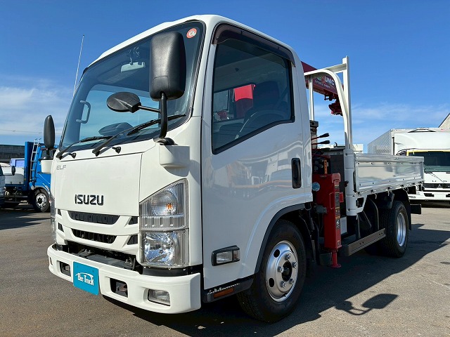 2133 2RG-NMR88R 保証対象車両 R3 いすゞ エルフ 4段クレーン ハイキャブ ショート 10尺ボディ 3トン積載 古河ユニック UNIC ラジコン フックイン 150馬力 6速 MT マニュアル 3t 7t 小型 ユニック車 カーゴクレーン(11枚目)