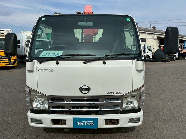 2158 BKG-AKR85 H22 日産 アトラス 4段クレーン 標準幅 ロング 3トン積載 古河ユニック UNIC 4段 ラジコン フックイン 2.93t カスタム 150馬力 スムーサー Ex AT オートマ 3t 7t 小型 カーゴクレーン(10枚目)