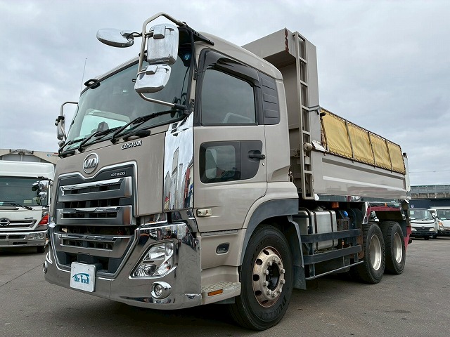 2099 2PG-CW5AL  ★車検付！令和9年2月迄★ワンオーナー！★ ◆6×4！3軸2デフ◆永久磁石式リターダ！◆  ◎カスタム仕様！◎新明和製・額縁アオリ！◎　成約！島根県（10枚目）