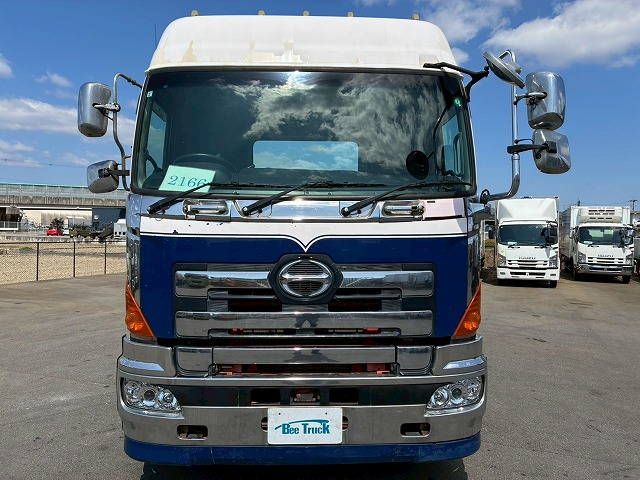 2166 LKG-SH1EDAG  H23 日野 トラクターヘッド ハイルーフ 後輪エアサス 海コン緩和 第5輪荷重 11500kg 11.5トン 永久磁石式リターダ 410馬力 プロシフト AT セミオートマ 10t 46t 大型 牽引 シングルヘッド（10枚目）