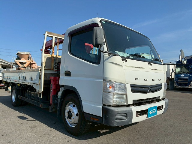 2170 TKG-FEB80 H26 三菱ふそう キャンター 4段クレーン 古河ユニック UNIC ワイド 超ロング ラジコン フックイン 175馬力 5速 MT マニュアル 3.5t 7.5t 小型 カーゴクレーン(10枚目)