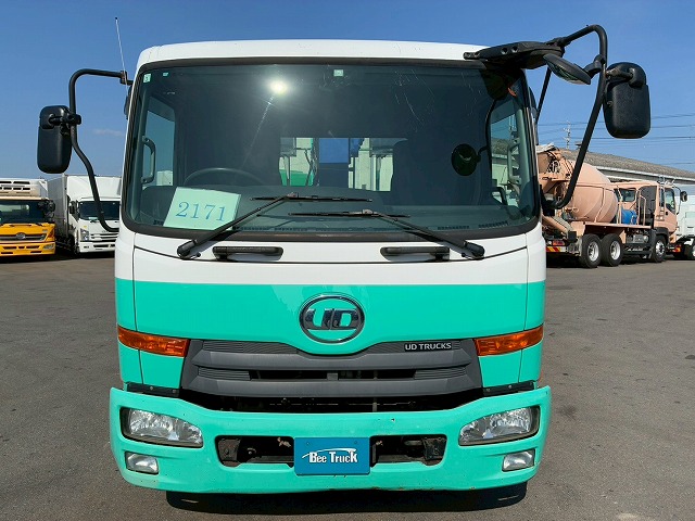 2171 TKG-MK38L  保証対象車両 H27 UDトラックス コンドル 4段クレーン フルキャブ/ベッド付き タダノ TADANO ラジコン フックイン 215馬力 6速 MT マニュアル 4t 8t 中型 ユニック車 カーゴクレーン（9枚目）