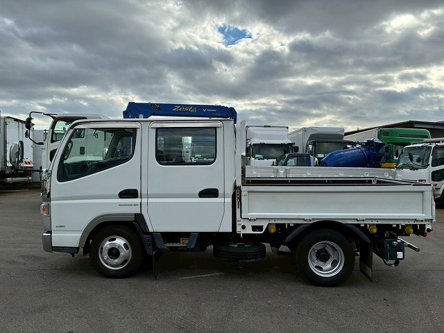 2070 TKG-FBA20  保証対象車両 車検付 令和8年4月迄 H28 三菱ふそう キャンター ダブルキャブ Wキャブ 4ナンバー 乗車定員 6人 リアヒーター 2トン積載 5トン限定 準中型免許 デュオニック AT オートマ 2t 5t 小型 平ボディ（11枚目）