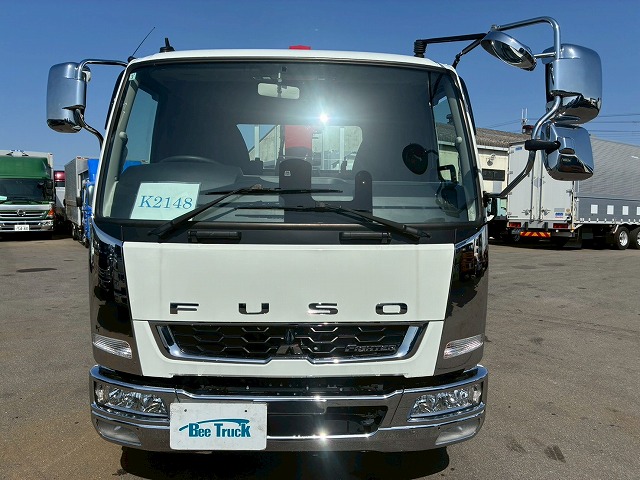 K-2148 2KG-FK62FZ 保証対象車両 R5 三菱ふそう 増トンファイター 4段セルフクレーン フルキャブ/ベッド付き 古河ユニック UNIC ラジコン フックイン ハイジャッキ ロングジャッキ アルミブロック 240馬力 6速 MT マニュアル 7.5t 14t 中型 大型 回送車 重機運搬車(12枚目)
