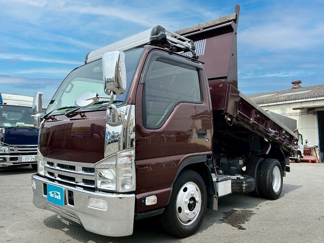 K-2191 TKG-NJR85AD  保証対象車両 車検付 令和9年4月迄 H26 いすゞ エルフ ダンプ 4ナンバー 極東開発工業 2トン積載 5トン限定・準中型免許 150馬力 5速MT マニュアル 2t 5t 小型 土砂ダンプ（3枚目）