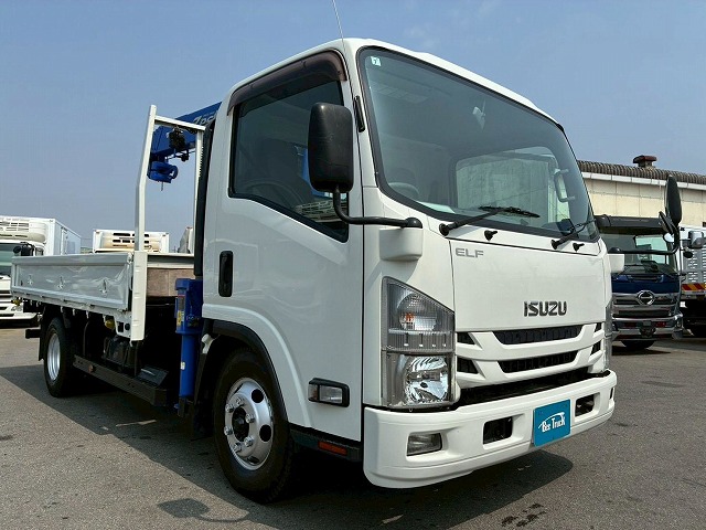 K-2188 TRG-NPR85AR  車検付 令和8年7月迄 保証対象車両 H28 いすゞ エルフ 4段クレーン TADANO タダノ ラジコン フックイン 2.63t ワイド ロング 150馬力 6速MT マニュアル 2t 6t 小型 ユニック車 カーゴクレーン（11枚目）