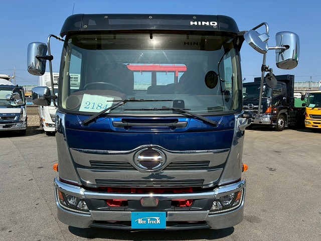 2184 2KG-FC2ABA  車検付 令和8年10月迄 R1 日野 レンジャー 脱着装置付コンテナ専用車 新明和工業 アームロール ツインホイスト リアジャッキ 210馬力 6速MT マニュアル 4t 8t 中型 特装車（12枚目）