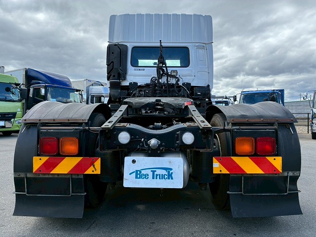 2186 QKG-GK6XAB H30  UDトラックス クオン トラクターヘッド ハイルーフ 第5輪荷重 11.5トン 11500kg 後輪エアサス B尺 450馬力 エスコットⅤ AT セミオートマ 10t 46t 大型 牽引 1デフ シングルヘッド（13枚目）