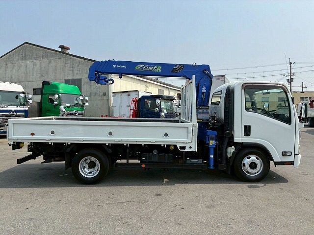 K-2188 TRG-NPR85AR  車検付 令和8年7月迄 保証対象車両 H28 いすゞ エルフ 4段クレーン TADANO タダノ ラジコン フックイン 2.63t ワイド ロング 150馬力 6速MT マニュアル 2t 6t 小型 ユニック車 カーゴクレーン（14枚目）