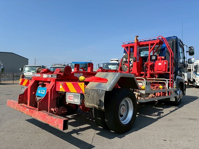 2184 2KG-FC2ABA  車検付 令和8年10月迄 R1 日野 レンジャー 脱着装置付コンテナ専用車 新明和工業 アームロール ツインホイスト リアジャッキ 210馬力 6速MT マニュアル 4t 8t 中型 特装車（17枚目）