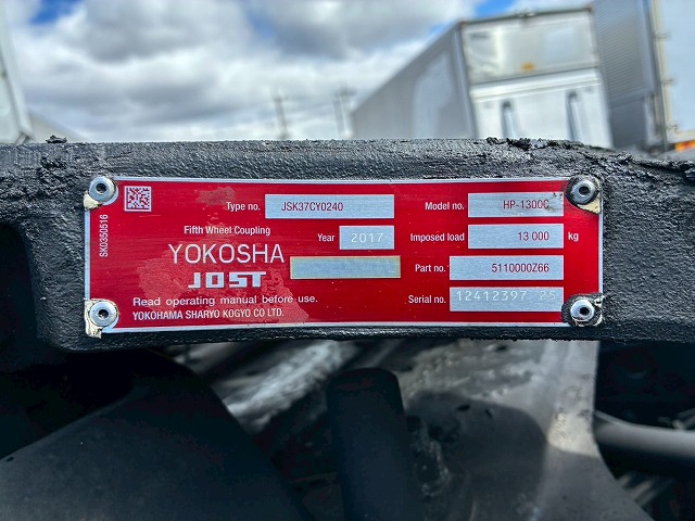 2186 QKG-GK6XAB H30  UDトラックス クオン トラクターヘッド ハイルーフ 第5輪荷重 11.5トン 11500kg 後輪エアサス B尺 450馬力 エスコットⅤ AT セミオートマ 10t 46t 大型 牽引 1デフ シングルヘッド（19枚目）