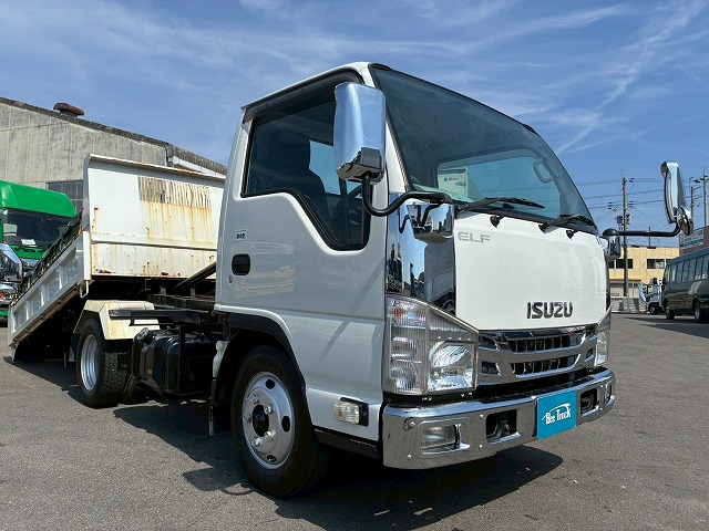 2181 TPG-NKR85AN  保証対象車両 R1 いすゞ エルフ ローダーダンプ 4ナンバー 3トン積載 新明和工業 150馬力 6速MT マニュアル 3t 6.5t 小型 スライドダンプ 重機運搬車（4枚目）