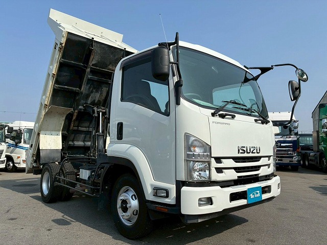 K-2189  保証対象車両 H28 フォワードダンプ ショートキャブ／ベッドレス 新明和工業 190馬力 6速 MT マニュアル 4t 8t 中型 土砂ダンプ ナンバー付き（4枚目）