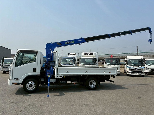 K-2188 TRG-NPR85AR  車検付 令和8年7月迄 保証対象車両 H28 いすゞ エルフ 4段クレーン TADANO タダノ ラジコン フックイン 2.63t ワイド ロング 150馬力 6速MT マニュアル 2t 6t 小型 ユニック車 カーゴクレーン（26枚目）