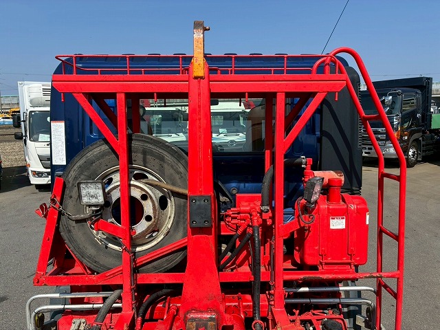 2184 2KG-FC2ABA  車検付 令和8年10月迄 R1 日野 レンジャー 脱着装置付コンテナ専用車 新明和工業 アームロール ツインホイスト リアジャッキ 210馬力 6速MT マニュアル 4t 8t 中型 特装車（32枚目）