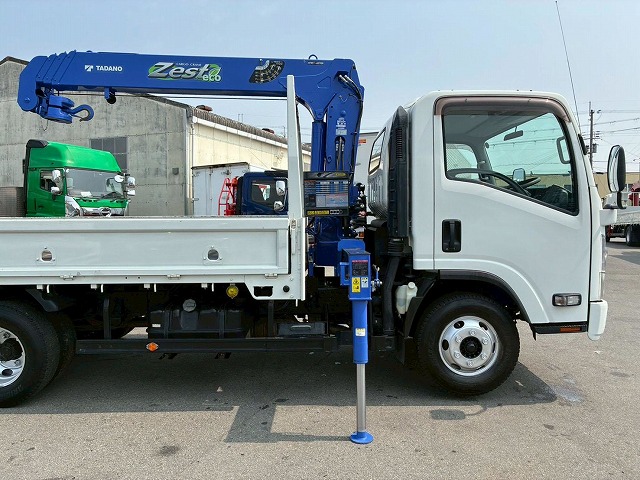 K-2188 TRG-NPR85AR  車検付 令和8年7月迄 保証対象車両 H28 いすゞ エルフ 4段クレーン TADANO タダノ ラジコン フックイン 2.63t ワイド ロング 150馬力 6速MT マニュアル 2t 6t 小型 ユニック車 カーゴクレーン（38枚目）