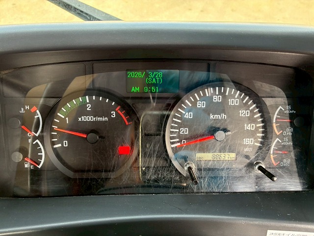 K-2189  保証対象車両 H28 フォワードダンプ ショートキャブ／ベッドレス 新明和工業 190馬力 6速 MT マニュアル 4t 8t 中型 土砂ダンプ ナンバー付き（37枚目）