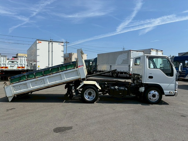 2181 TPG-NKR85AN  保証対象車両 R1 いすゞ エルフ ローダーダンプ 4ナンバー 3トン積載 新明和工業 150馬力 6速MT マニュアル 3t 6.5t 小型 スライドダンプ 重機運搬車（44枚目）