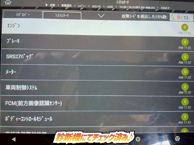 2184 2KG-FC2ABA  車検付 令和8年10月迄 R1 日野 レンジャー 脱着装置付コンテナ専用車 新明和工業 アームロール ツインホイスト リアジャッキ 210馬力 6速MT マニュアル 4t 8t 中型 特装車（6枚目）