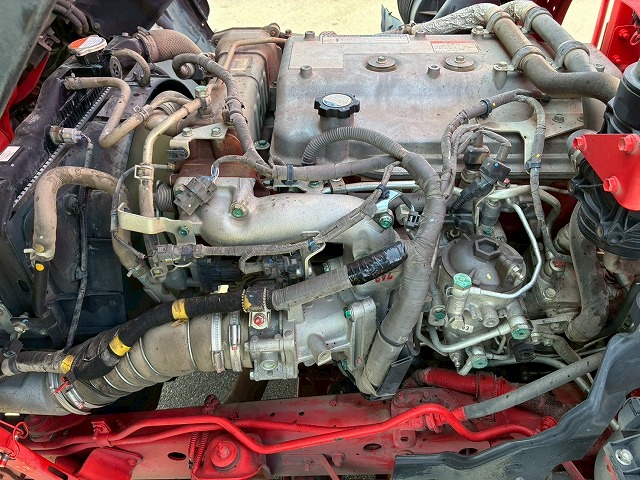 2184 2KG-FC2ABA  車検付 令和8年10月迄 R1 日野 レンジャー 脱着装置付コンテナ専用車 新明和工業 アームロール ツインホイスト リアジャッキ 210馬力 6速MT マニュアル 4t 8t 中型 特装車（63枚目）