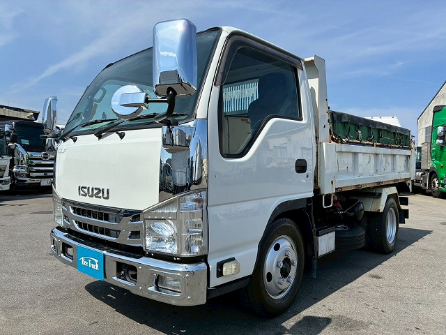 2181 TPG-NKR85AN  保証対象車両 R1 いすゞ エルフ ローダーダンプ 4ナンバー 3トン積載 新明和工業 150馬力 6速MT マニュアル 3t 6.5t 小型 スライドダンプ 重機運搬車（10枚目）