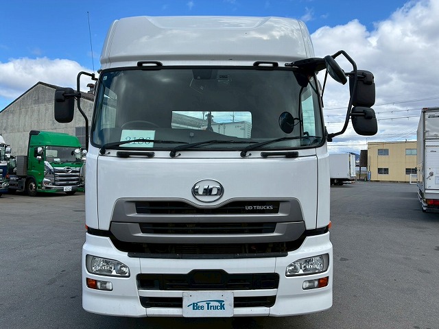 2186 QKG-GK6XAB H30  UDトラックス クオン トラクターヘッド ハイルーフ 第5輪荷重 11.5トン 11500kg 後輪エアサス B尺 450馬力 エスコットⅤ AT セミオートマ 10t 46t 大型 牽引 1デフ シングルヘッド（9枚目）