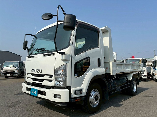 K-2189  保証対象車両 H28 フォワードダンプ ショートキャブ／ベッドレス 新明和工業 190馬力 6速 MT マニュアル 4t 8t 中型 土砂ダンプ ナンバー付き（9枚目）